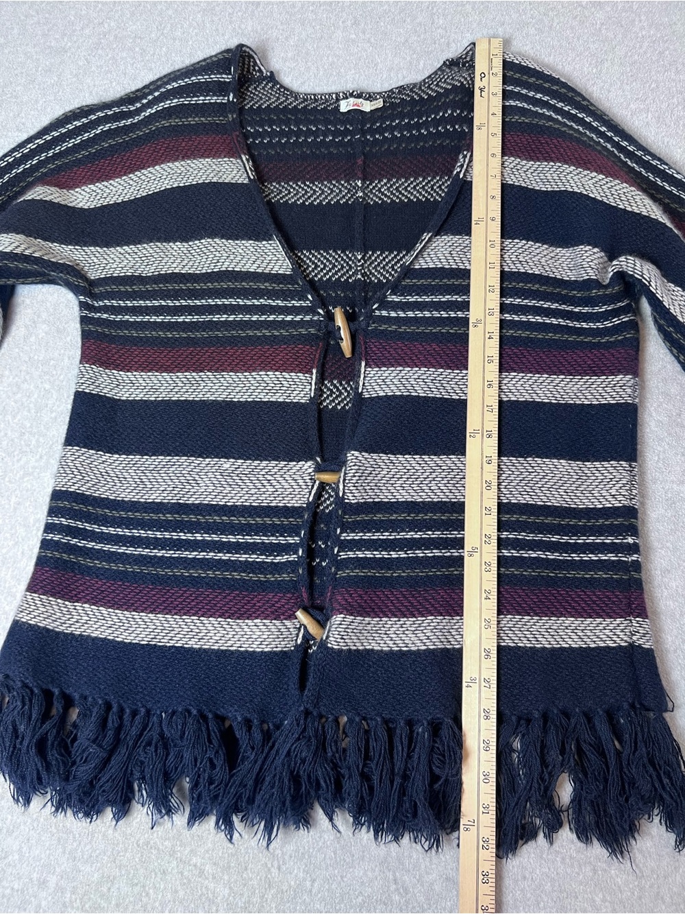 Faherty Wool Cashmere Denver Cardigan Coastal Boho Artsy XS/S - Picture 15 of 16